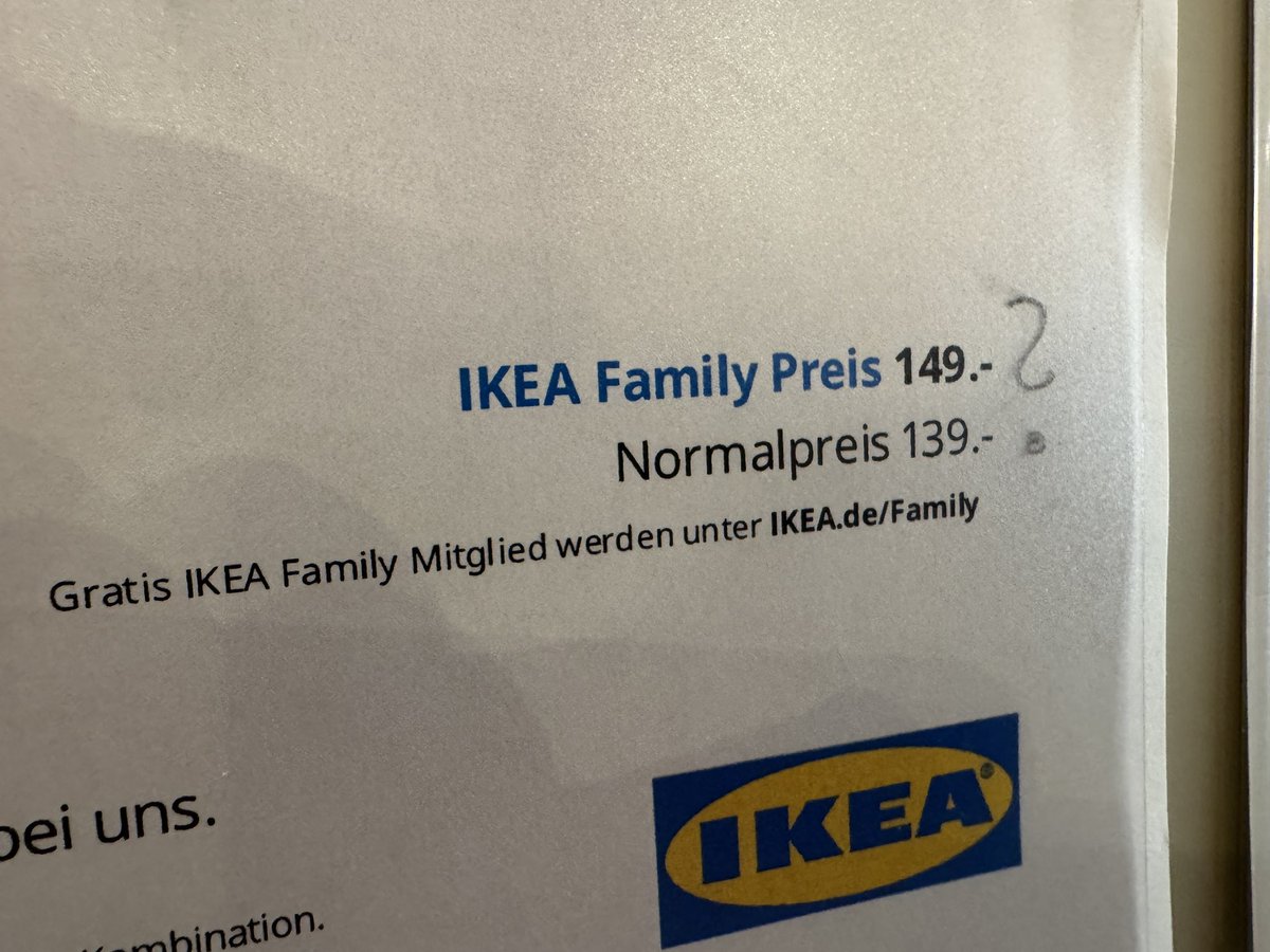 Not the best way to convince people to become an <a href="/Ikea/">IKEA</a> family member 🤭