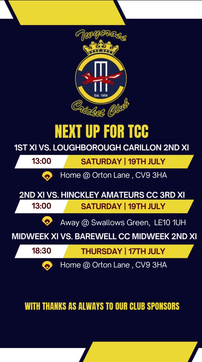 Twycross CC tweet media