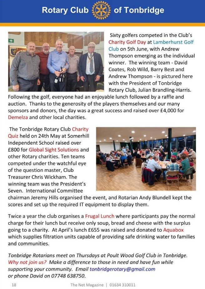 Tonbridge Rotary (@rotarytonbridge) on Twitter photo Thank you to <a href="/thenetmag/">The Net Magazine</a> for their continuing support of the Club's activities. The following article is on page 18 of the current #TonbridgeandTunbridgeWells Issue 246. Thank you to <a href="/thenetmag/">The Net Magazine</a> for their continuing support of the Club's activities. The following article is on page 18 of the current #TonbridgeandTunbridgeWells Issue 246.