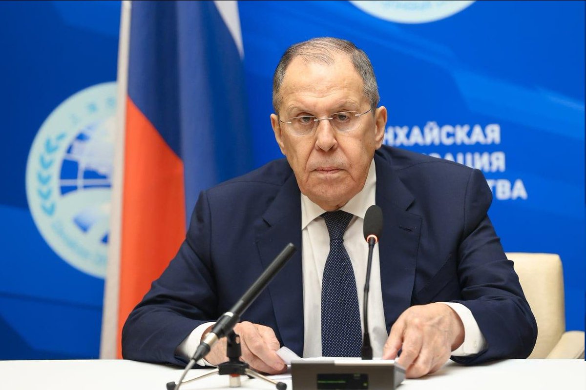 RusEmbSG's tweet image. 💬 Russia's FM Sergey Lavrov: The meeting of the #SCO Council of FMs has just concluded in Tianjin. We affirmed that our common approach of strengthening the SCO as one of the central pillars of a more equitable, #MultipolarWorld order remains unchanged