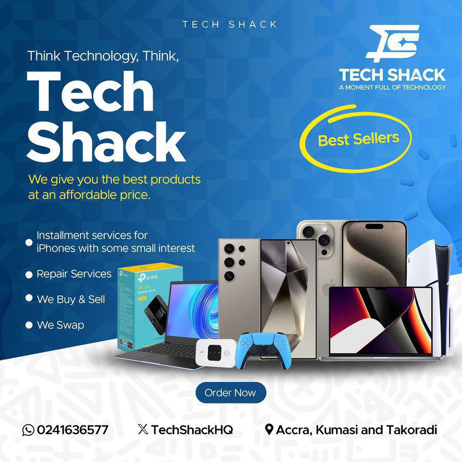 Get the best deals on Laptops, iPhones, MiFi devices, AirPods, Chargers, and PlayStation consoles—all at unbeatable prices!

•iPhone Swapping Available✅
•All phones are factory unlocked and in excellent condition✅
•Flexible installment plans✅

Support us by making a