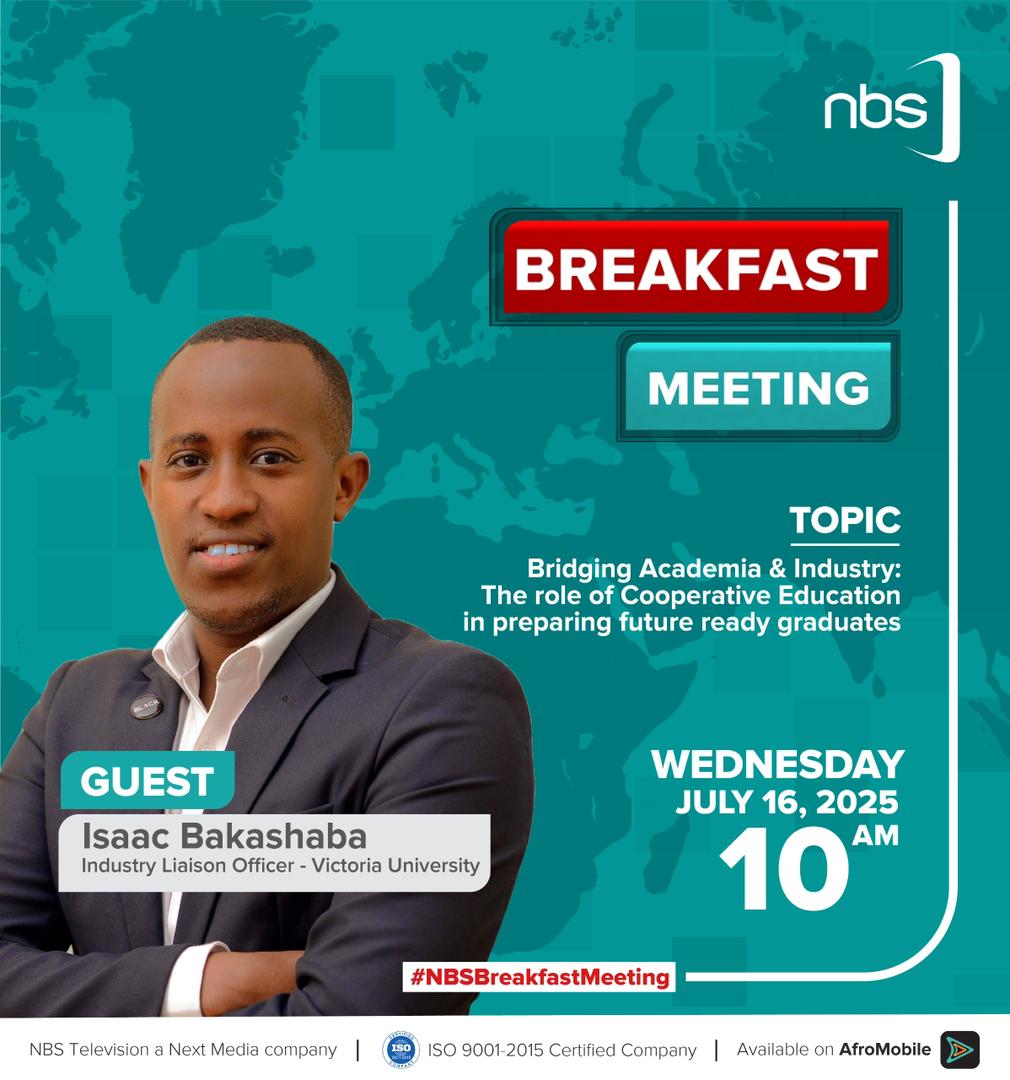 VUCoopEd's tweet image. LIVE NOW on @nbstv  🎥

Join @shamimkmatovu &amp;amp; 
@isaacBakashaba2 as they discuss how Victoria University’s Cooperative Education is bridging academia &amp;amp; industry to prepare future-ready graduates.

Tune in Now and catch the conversation!