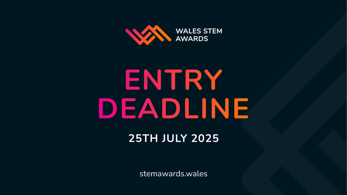 How are your entries coming along for this year's Wales STEM Awards? Remember the closing date for entries is 25th July.  Take a look at the categories and get your entries together bit.ly/3ICTrzq 
#STEMStars #STEMWinners