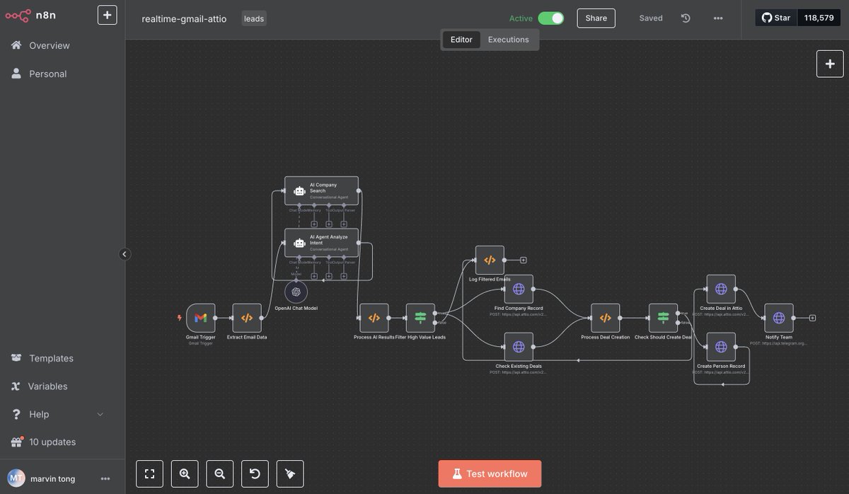 marvin_tong's tweet image. 1 click to secure your @n8n_io AI workflow!
Here's the template for @PhalaNetwork cloud deploy, successfully launched it with vibe coding:
cloud.phala.network/templates/n8n-…