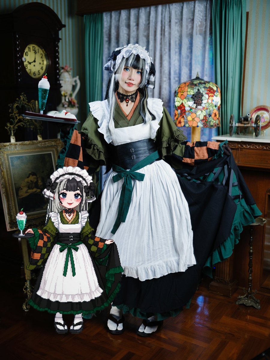 メロンクリームソーダ 🍈🍦🫧🍒
#らでん似絵