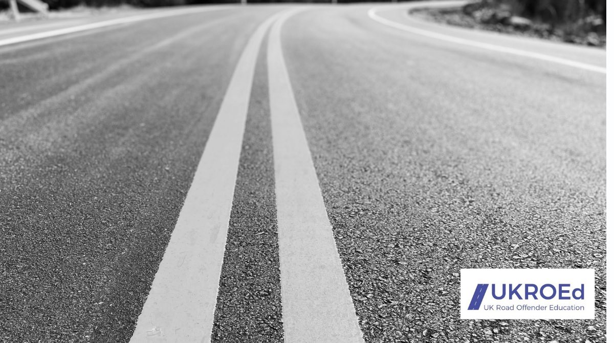 UKROEd's tweet image. Double solid white lines. A cyclist is ahead of you. You slow down behind them and they are pedalling at 15mph. You need to give them at least 1.5m clearance but cannot do so without straddling the centre line. There is no oncoming traffic. Can you make the pass?