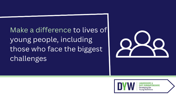 Every young person deserves the opportunity to gain the skills needed for success. 

Through DYW, you can inspire young people - including those who face challenges - to reach their potential in the workplace. 

Learn more: dyw.scot #ConnectingEmployers #DYWScot