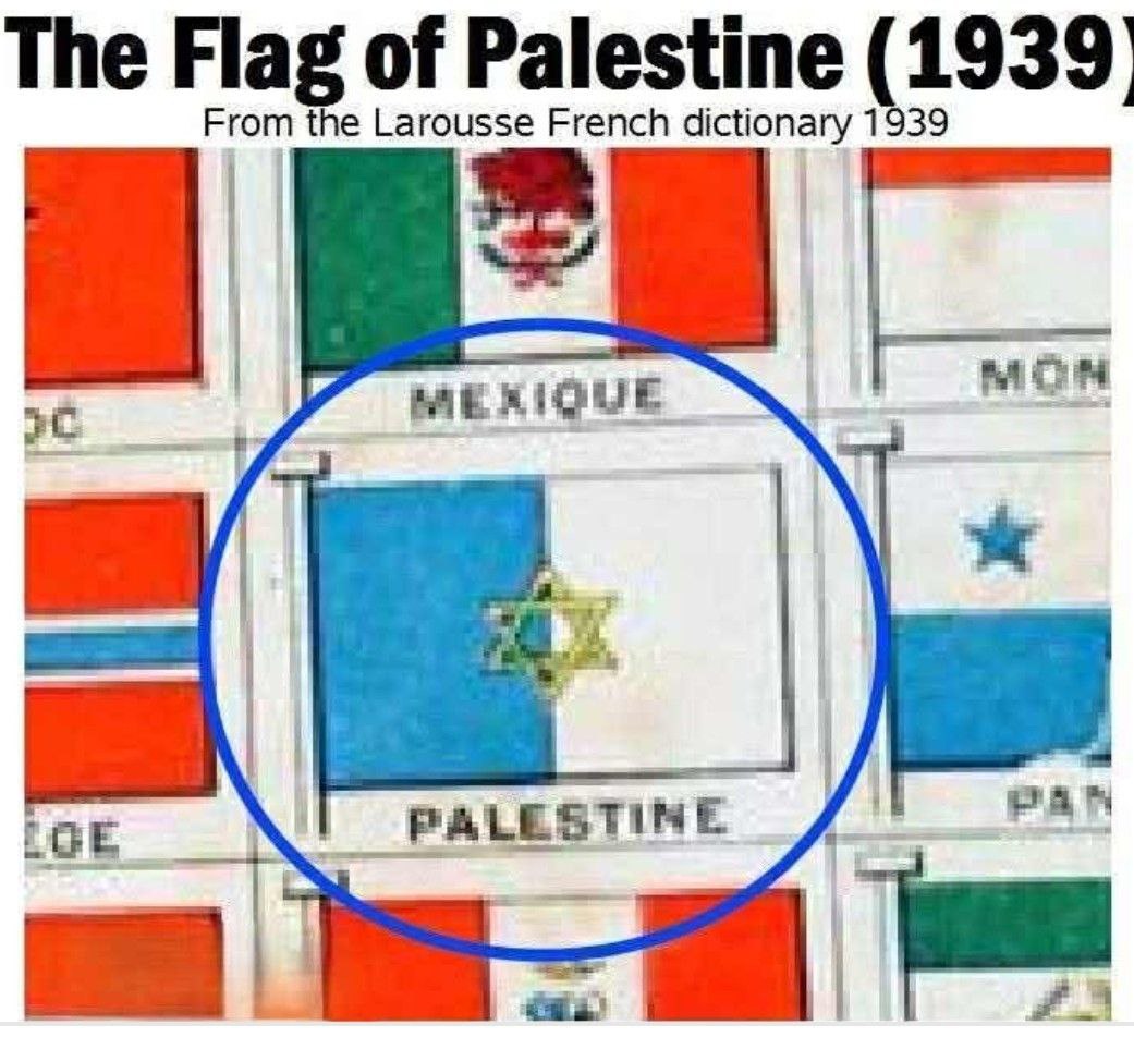 This will drive them crazy.
The Palestinian flag 1939.
Show them this and watch their faces.