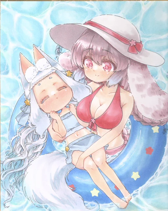 プカプカおひるね #Splashうぉ〜た〜ぱ〜てぃ〜展 #1日1絵ちま