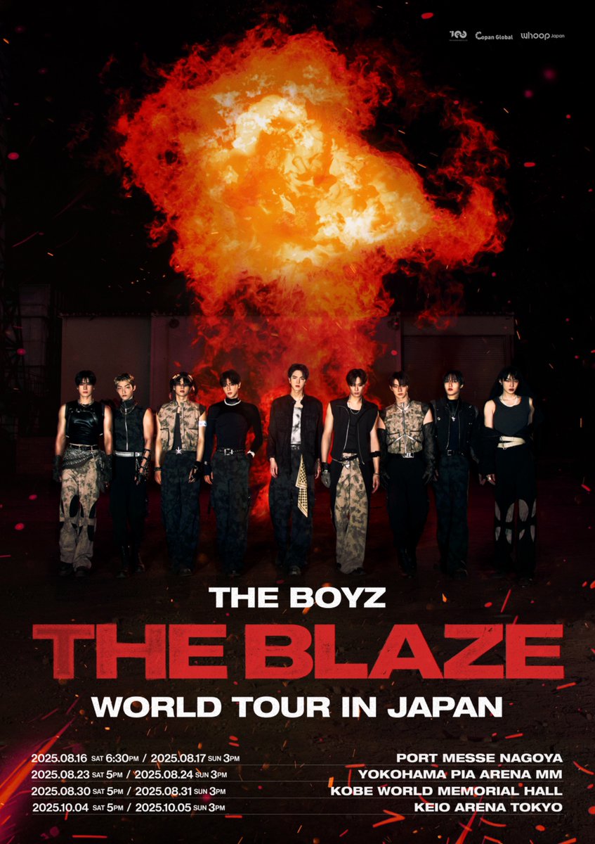 whoop_japan's tweet image. 【#THEBOYZ】
THE BOYZ &lt;THE BLAZE&gt; WORLD TOUR in JAPAN
LEncoreカード先行抽選受付は本日23:59まで🎫
応募忘れのないようご注意ください🔥
詳細は下記をチェック✅
🔗whoop-japan.com/archives/12050
特設サイト
🔗theblaze-jp.com
#THEBOYZ #더보이즈 #ドボイズ
#THEBLAZE #더블레이즈…