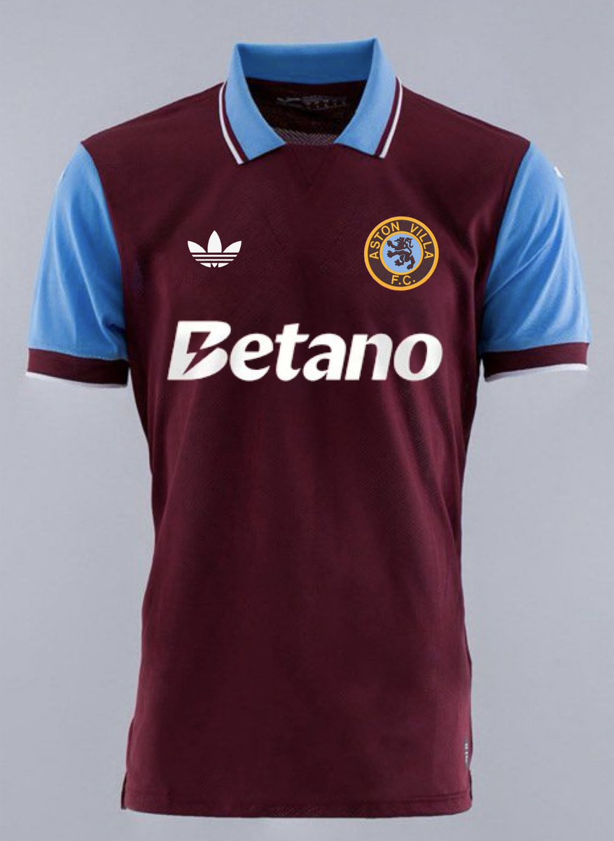 Primetimeperry's tweet image. Just having a play around.

A retro concept. 

#AVFC #AstonVilla 🟣🔵