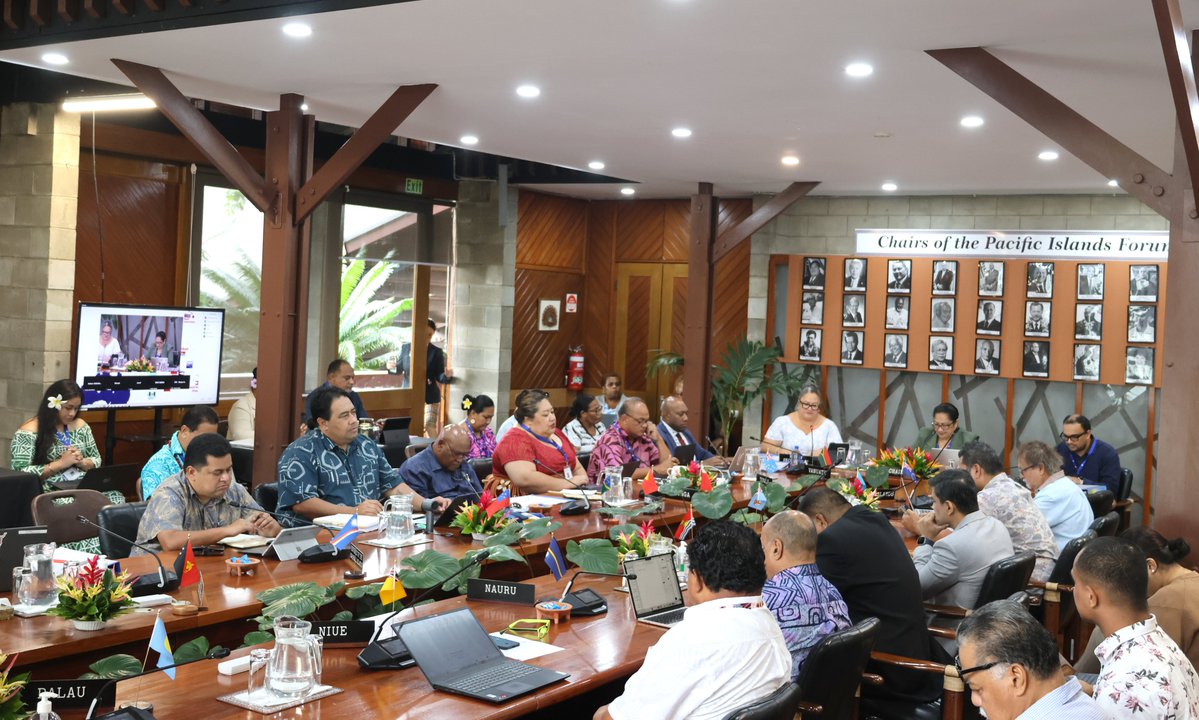 ForumSEC's tweet image. Pacific ACP (PACP) Senior Trade Officials met today at the Pacific Islands Forum Secretariat to prepare for the upcoming Pacific ACP Ministerial meeting to be held on 17 July 2025.
Discussions centred on the Pacific Trade and Sustainable Development Action Document — a roadmap…
