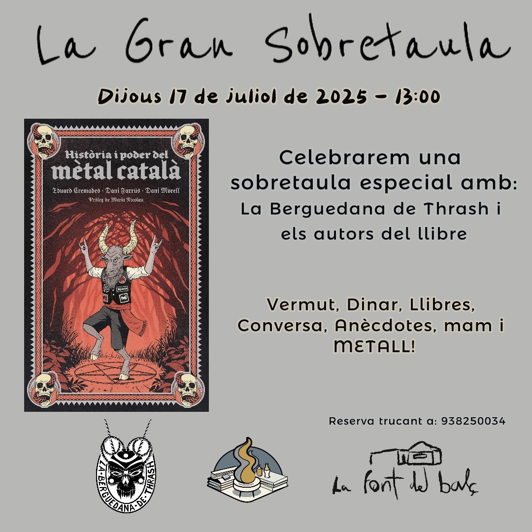 sobretaulafont's tweet image. Eeeeeh! Demààà! @metalcatala @DaniMorellC @eduardcremades @Bergueda_Thrash
