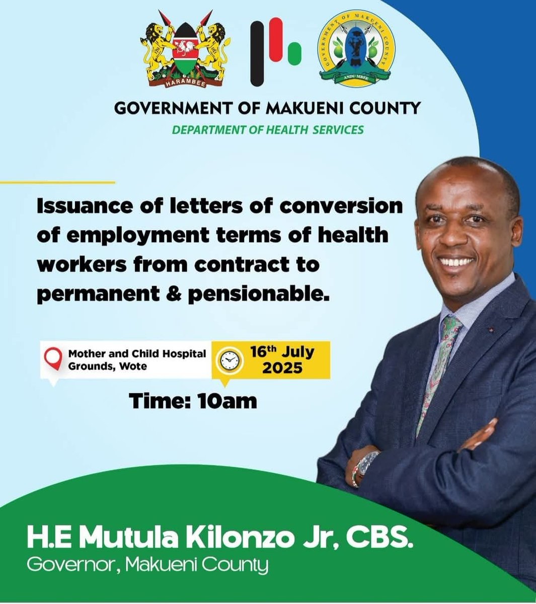 Peterson Wachira HSC (@ptason) on Twitter photo Congratulations and Thanks <a href="/GvnMutula/">Mutula KilonzoJR CBS</a> for setting pace. The workers will be eternally grateful. Congratulations and Thanks <a href="/GvnMutula/">Mutula KilonzoJR CBS</a> for setting pace. The workers will be eternally grateful.
