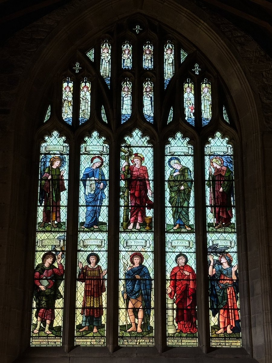 Wirksworth, St Mary the Virgin, Derbyshire

North transept window, “Christ, Saints &amp; Prophets”, designed by Edward Burne-Jones for William Morris &amp; Co., 1909.

#WindowsOnWednesday #Churches #BurneJones