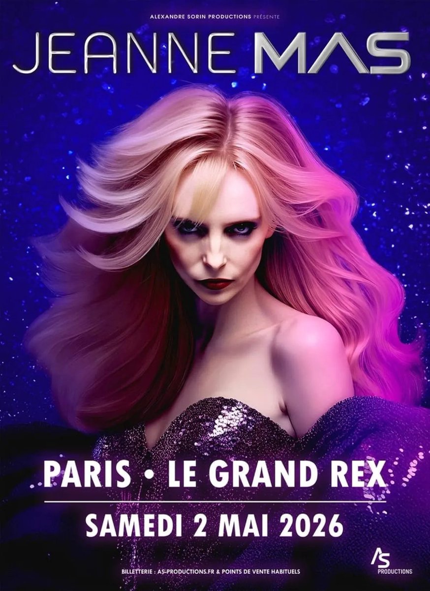 placesconcert_'s tweet image. 🎟️ C'est parti pour la vente des billets pour @JeanneMasNews au @LeGrandRex le samedi 02 mai 2026 !
➡️ Les billetteries, infos et tarifs du concert : places-concert.com/concert-284320…