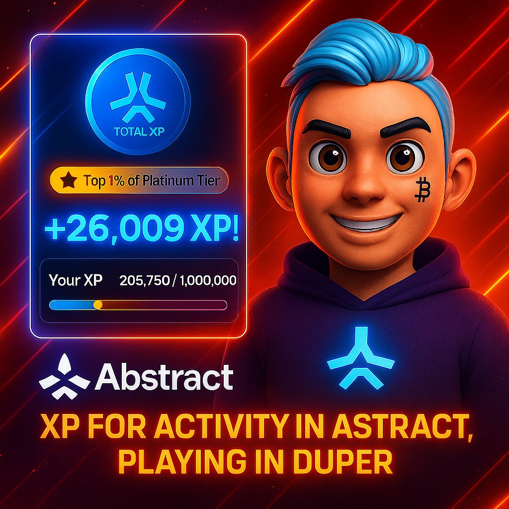 wisp_DeBank's tweet image. I have got 26k @AbstractChain XP just playing @playduper
It's easier than u think
Start now with link below
Tutorial 👉 Cusual games 👉 Ranked games
duper.gg/?inviteCode=h7…