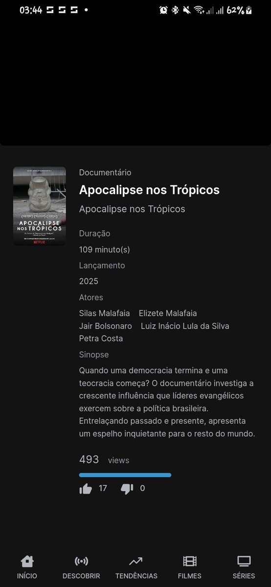 Nalasan__'s tweet image. Que documentário FODA
#apocalipsenostropicos