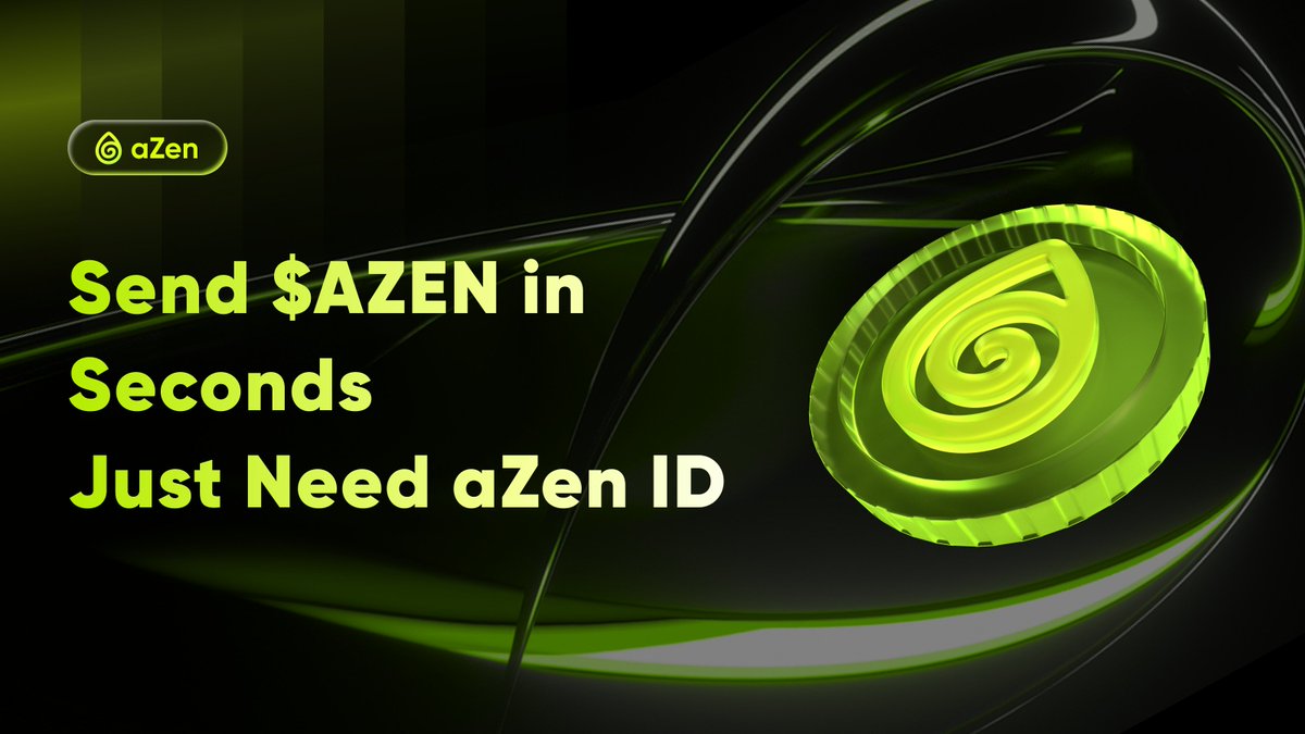 azen_protocol's tweet image. Send $AZEN across the app with just aZen ID
Yes, that's smooth.
Reward your friends or split rewards in seconds.
⚡ Just enter their aZen ID.
📲 No wallet address required.
Quick Send / Password Required / Friend Identity
#aZen #AZEN #Web3 #AI