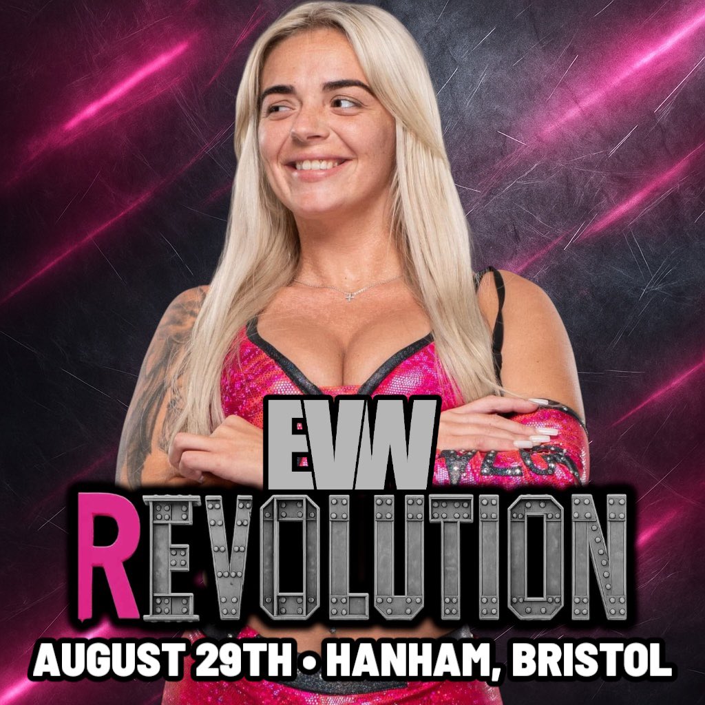 evolutionwres's tweet image. EVW: REVOLUTION
📅 Aug 29th | Hanham Community Centre
EVW returns with another all-women’s event.
Confirmed to appear:
🔥”The Deadly One” Nightshade
🐦🔥” The LiverBird” Lizzy Evo
🎀”The Pocket Rocket” Alexa Rae
👸 “The Iron Queen” Alexxis Falcon
🎟️ buytickets.at/evolutionwrest…