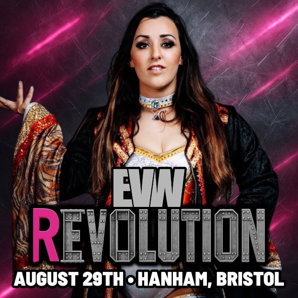 evolutionwres's tweet image. EVW: REVOLUTION
📅 Aug 29th | Hanham Community Centre
EVW returns with another all-women’s event.
Confirmed to appear:
🔥”The Deadly One” Nightshade
🐦🔥” The LiverBird” Lizzy Evo
🎀”The Pocket Rocket” Alexa Rae
👸 “The Iron Queen” Alexxis Falcon
🎟️ buytickets.at/evolutionwrest…