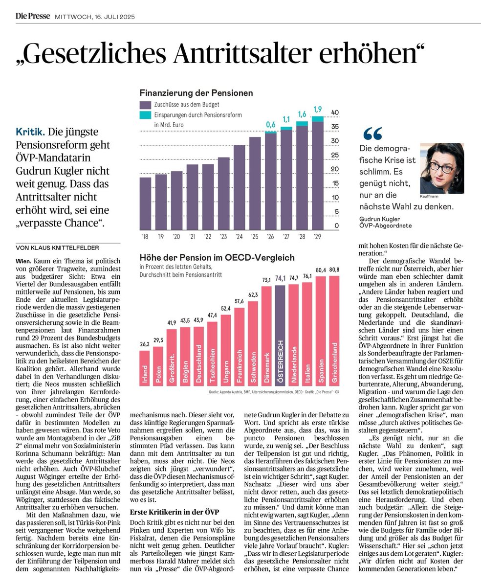 Danke!
<a href="/GudrunKugler/">Gudrun Kugler</a> #Pensionen