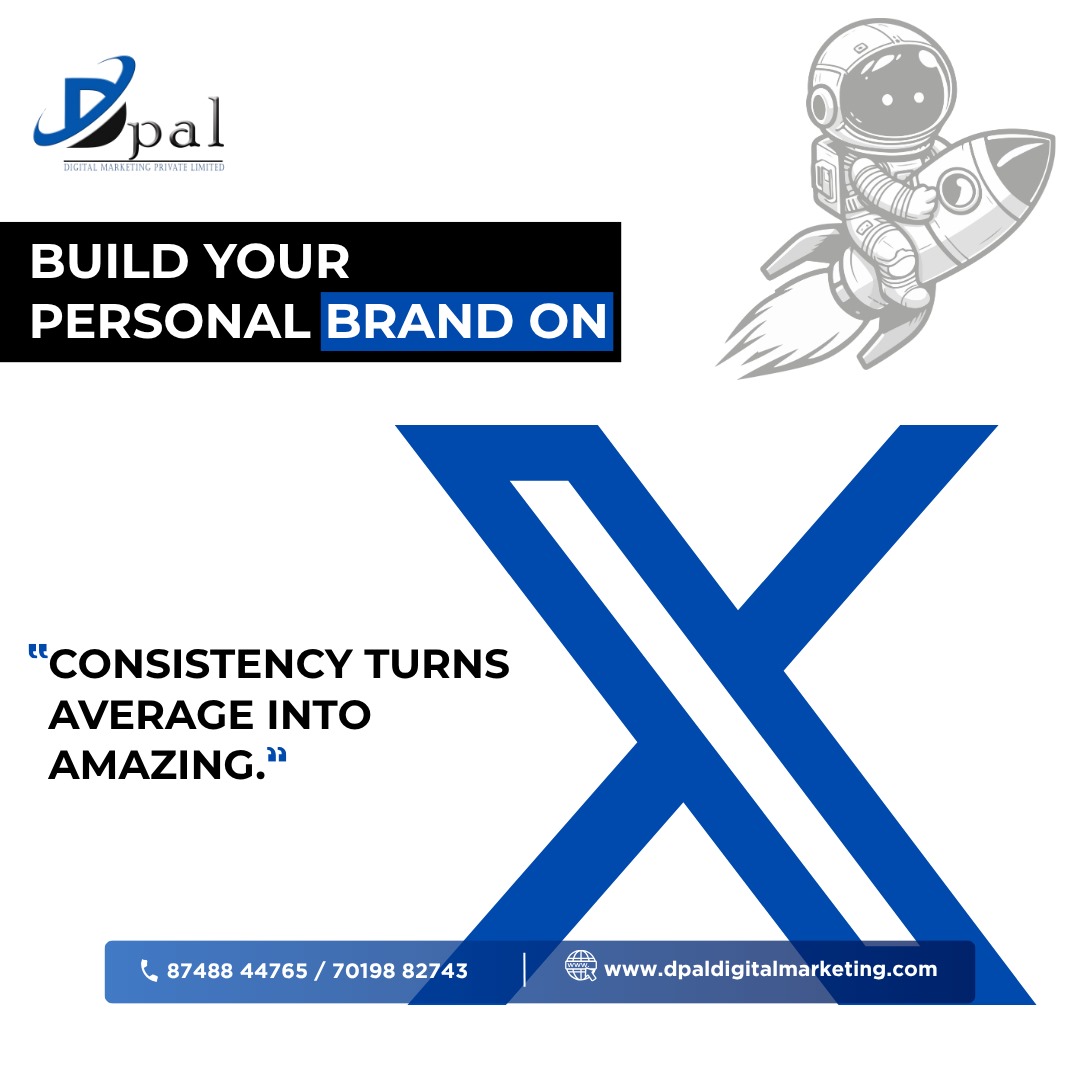 Dpalmarketing's tweet image. Consistency is the secret ingredient.

📈 Build your personal brand on X with purpose and precision.

DPAL is here to fuel your digital journey 🚀

#PersonalBranding #BuildOnX #DPALDigital #DigitalMarketingBelagavi