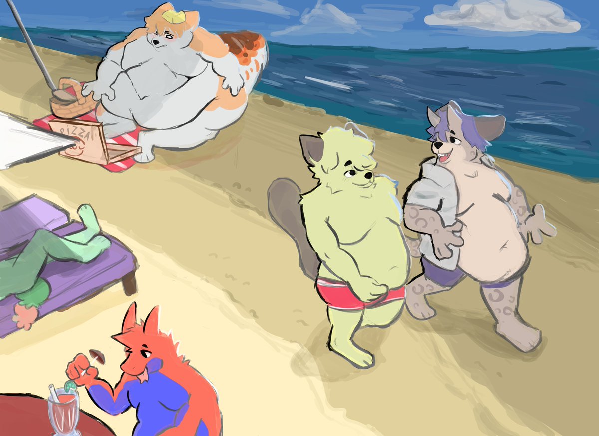 MCinkopeso's tweet image. beach day x3

#fatfur #fatfurs #fatfurry #furry #furryarts