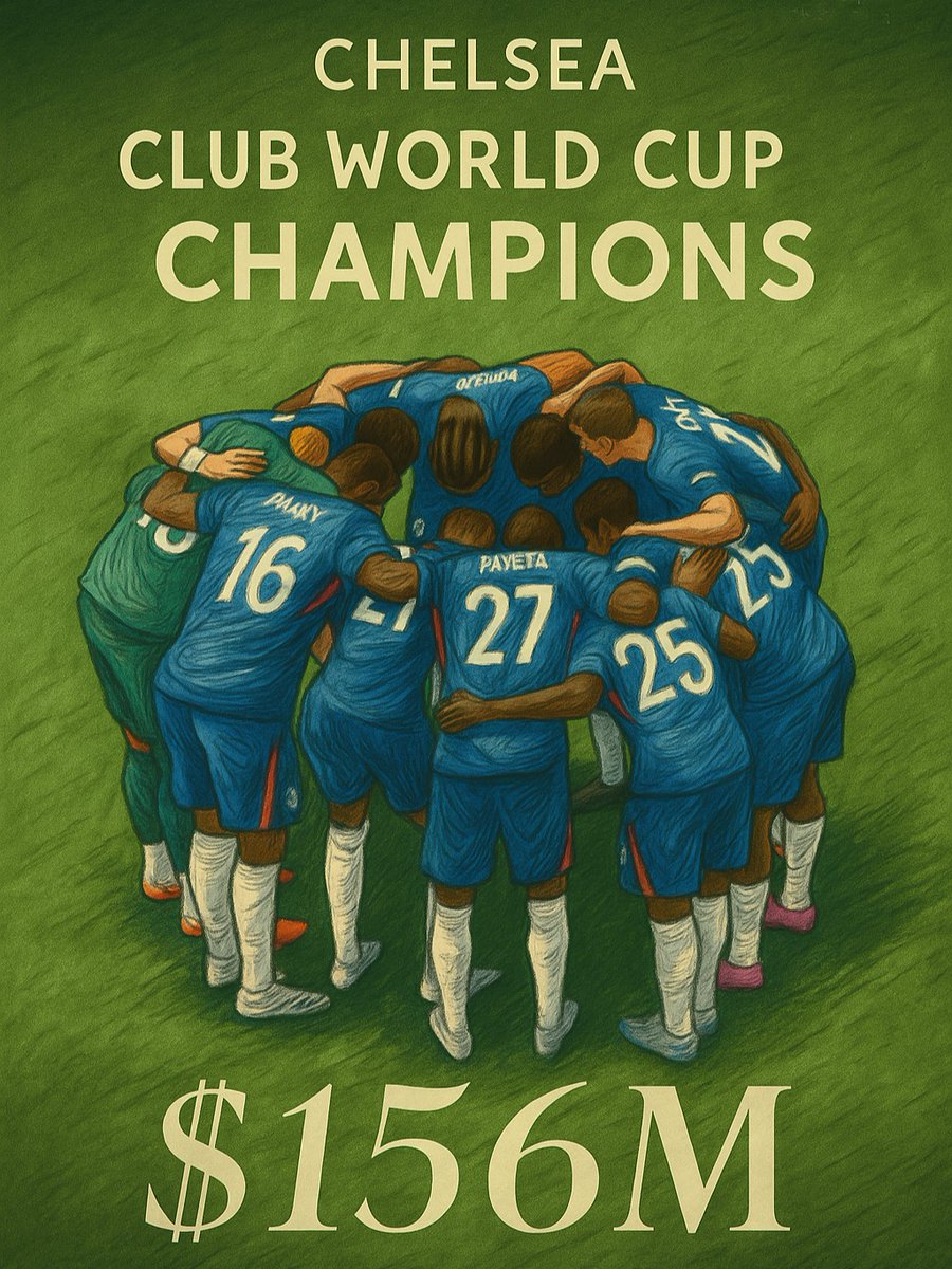 Absolutely wild! 🤯🔥

Chelsea bags a staggering $156 million for winning the 2025 FIFA Club World Cup! 💰🏆

That’s not just a trophy—it’s a financial power play! 💙

💬 What would you do with that kind of prize money?

#Chelsea #ClubWorldCup