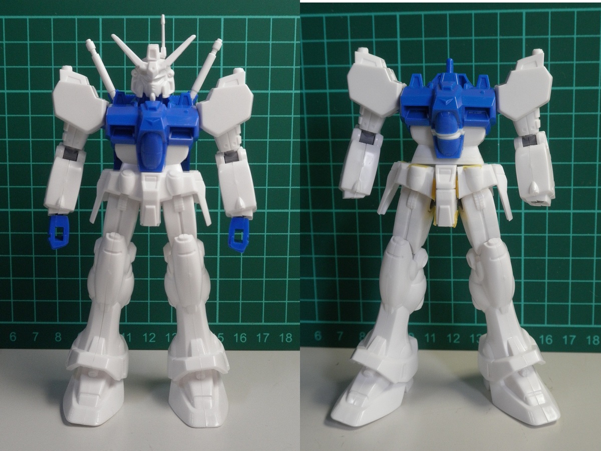 zeriberyuko's tweet image. 旧キット1/144 ガンダムGP01製作記9！腹部を追加で2mm延長しました。ついでに前スカートのリベットみたいなとこの角度が変なのでプラ板貼り削りで角度を修正、後日丸モールドを貼ります！昨日の画像よりは全身チェックも良くなった気がします＾＾
#ガンプラ #旧キット #ガンダム0083