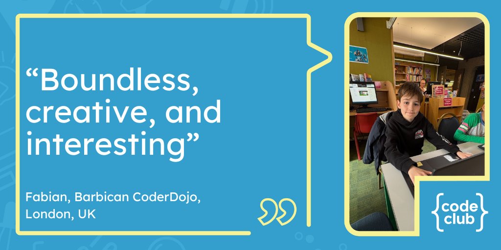 CodeClub's tweet image. These creators were asked what three words they would use to describe their club.
Find out what they had to say in our latest blog 👉 rpf.io/blog-code-club…
