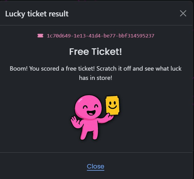 Now you can get a lucky ticket in <a href="/PortaltoBitcoin/">Portal</a> . Try your luck, see what's inside! The luckiest ones will receive rare badges.