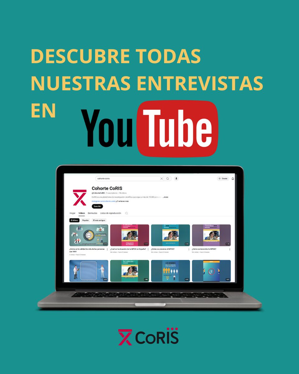 ¿Todavía no conoces nuestras entrevistas en YouTube?
📌 Cada entrevista es una oportunidad para aprender, desmontar mitos y acercar la ciencia a la sociedad.
🔗 Suscríbete a nuestro canal 
👉 youtube.com/@CohorteCoRIS
#CoRIS #InvestigaciónVIH#VIH