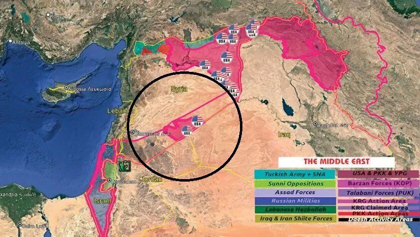 corporalcolonel's tweet image. دروزی ها با پشتیبانی جهود جنوب غرب
و کرد ها با پشتیبانی یانکی ها شمال شرق رو به دست گرفتند...
کرد ها در حال عبور از پل و حمله به دیرالزور هستند تا به قلمرو دروزی ها متصل شوند...
هدف،بستن آخرین کریدور (قاچاقی) ارسال سلاح از ایران-عراق به حزب الله،حماس و جهاد و سپس تجزیه شام است.