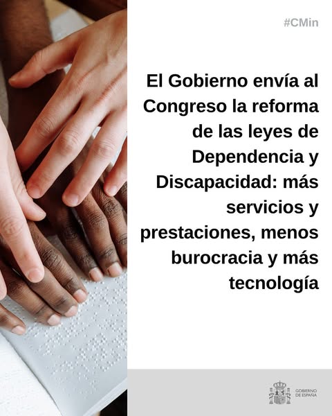 📷 El #CMin aprueba el proyecto de ley para reformar las leyes de Dependencia y Discapacidad
📷 La reforma aumenta los servicios y prestaciones, consolida los derechos de las personas con discapacidad y reduce la burocracia
📷 Más información: dsca.gob.es/.../gobierno-e…...