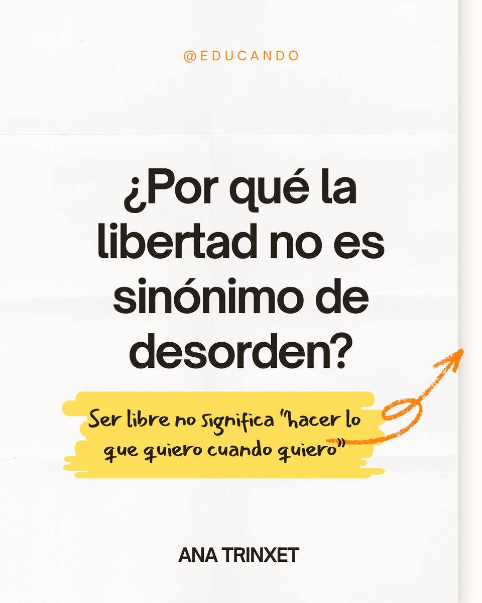 “Mi hijo necesita más libertad…” Sí, pero libertad no es caos ni abandono emocional.
📚 En 35 años como pedagoga he visto que los niños más seguros son los que tienen límites y normas claras.
instagram.com/anatrinxet/