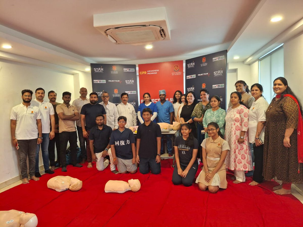 SuchitraAcad's tweet image. First CPR Awareness Session - A Success! 💓 Empowering VB City community with life-saving skills. Every second counts! 🙌 #ProjectPulse #CPRAwareness #SaveALife #SuchitraAcademy #LifeSavingSkills