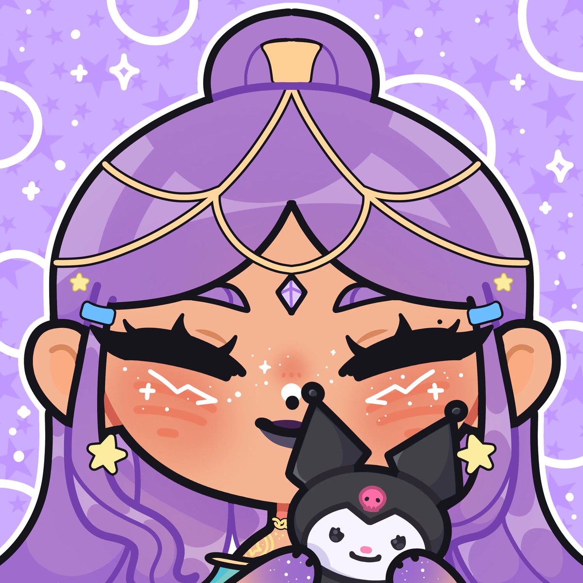 like the purple night sky 🌌 plushie cmms for <a href="/PinkWonderlyn/">Pink 🌈🌸 || Vtuber</a> 💜 

#VGenComm