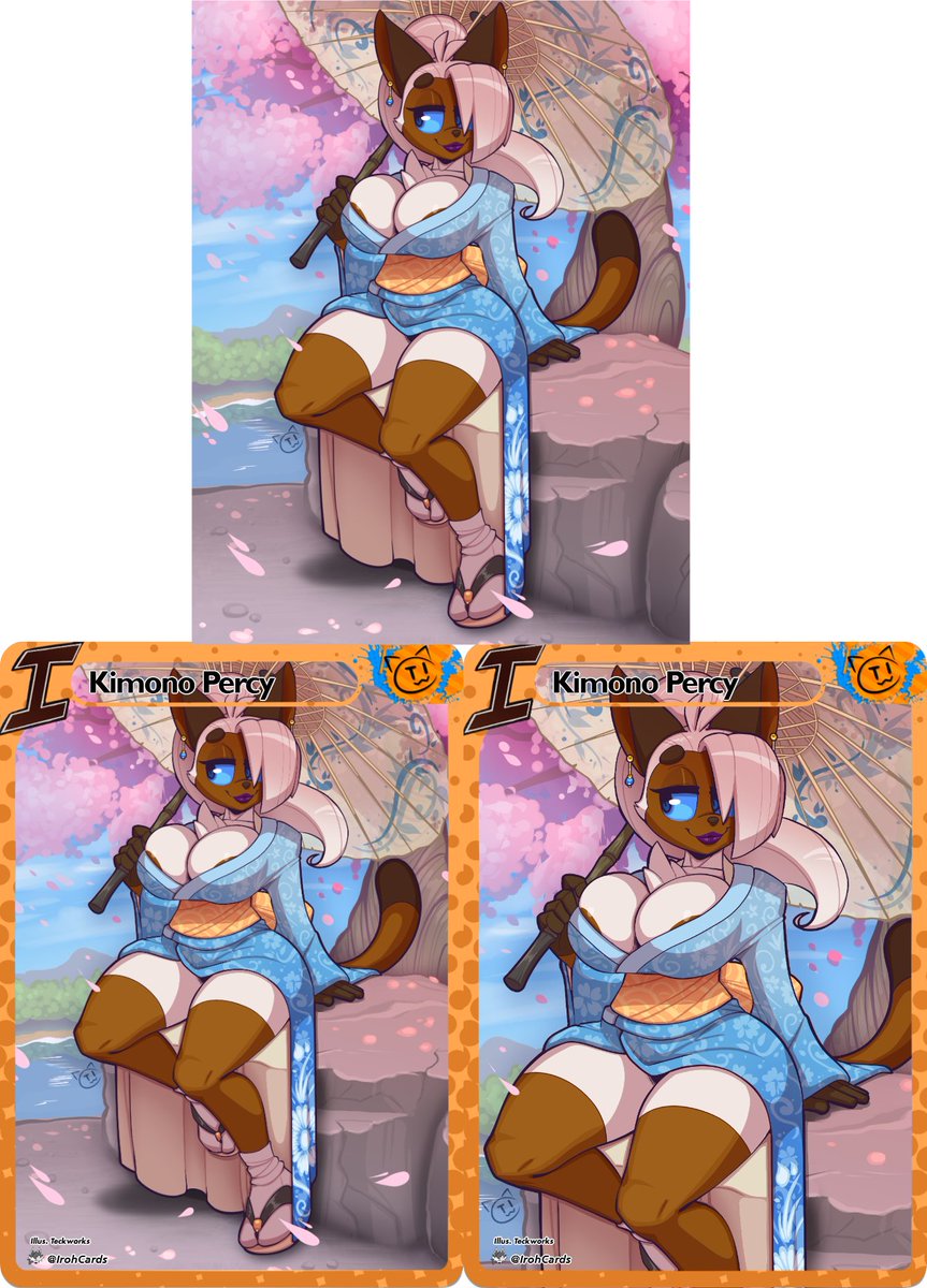 So new month means new <a href="/teckworks/">Trusted Cat Distributor 📦🐱🔞</a> stuff based on their Kimono Percy draw!
Its only available for over a week though, so grab it fast here: ko-fi.com/s/3ceca5260c
