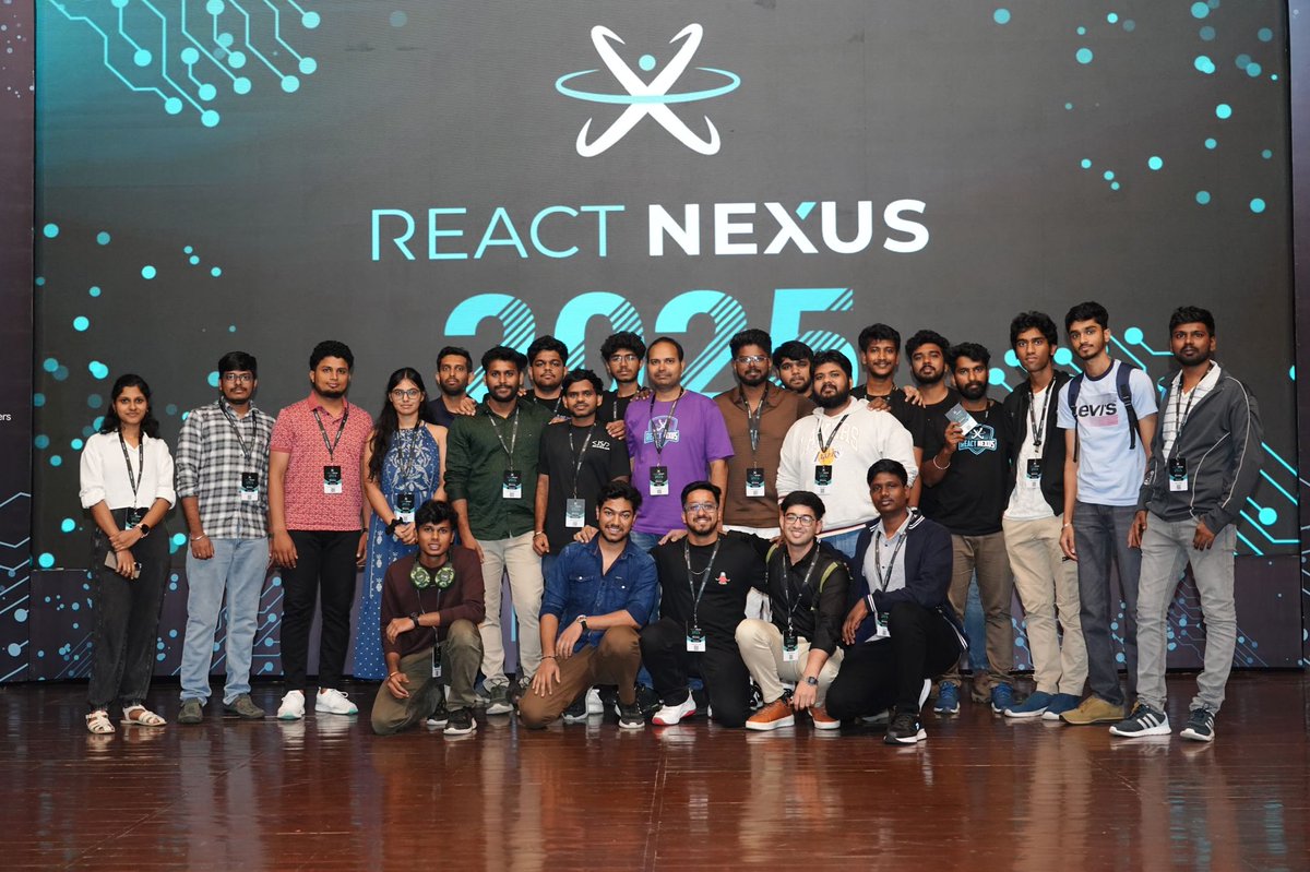 chennaireact's tweet image. Still riding the high from React Nexus! ๐From our Chennai to Bangalore journey with @NammaD3Official & @jslovers_del
to epic hallway convos & a refreshing postconf trek
what a week!
Big ๐ฉต to @kiran_abburi & team for helping us make it accessible through our ticket giveaway