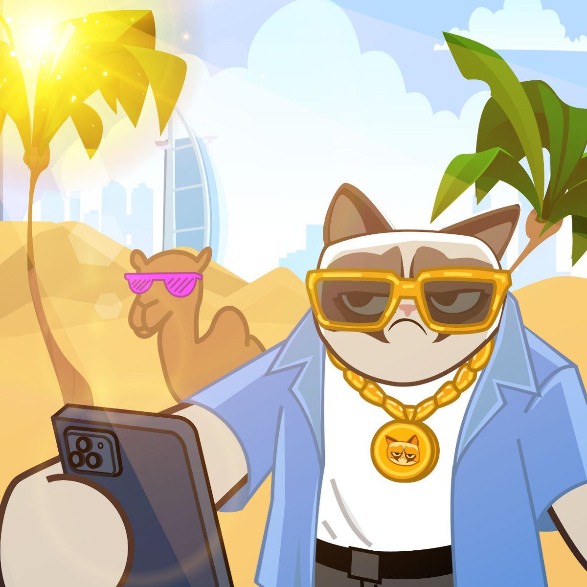 grumpycatcoin's tweet image. Selfie before it dumps again.