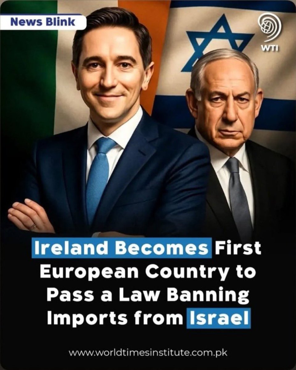 OpenBorders4Aid's tweet photo. You either stand for something or you stand for nothing. Whilst the EU continues it Genocidal pact with Israel. Ireland becomes the first country to pass a law banning imports from Israel.
#BanimportsfromIsrael
#EUComplicity #KajaKallas https://t.co/0JvGp6TE5F