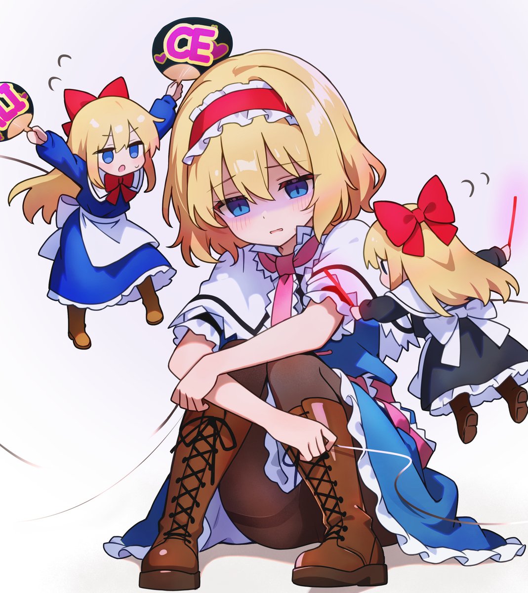 「アリスカワイイ！」そうだね…
「アリステンサイ！」そうだよね…

#東方Project #アリス・マーガトロイド #上海人形
