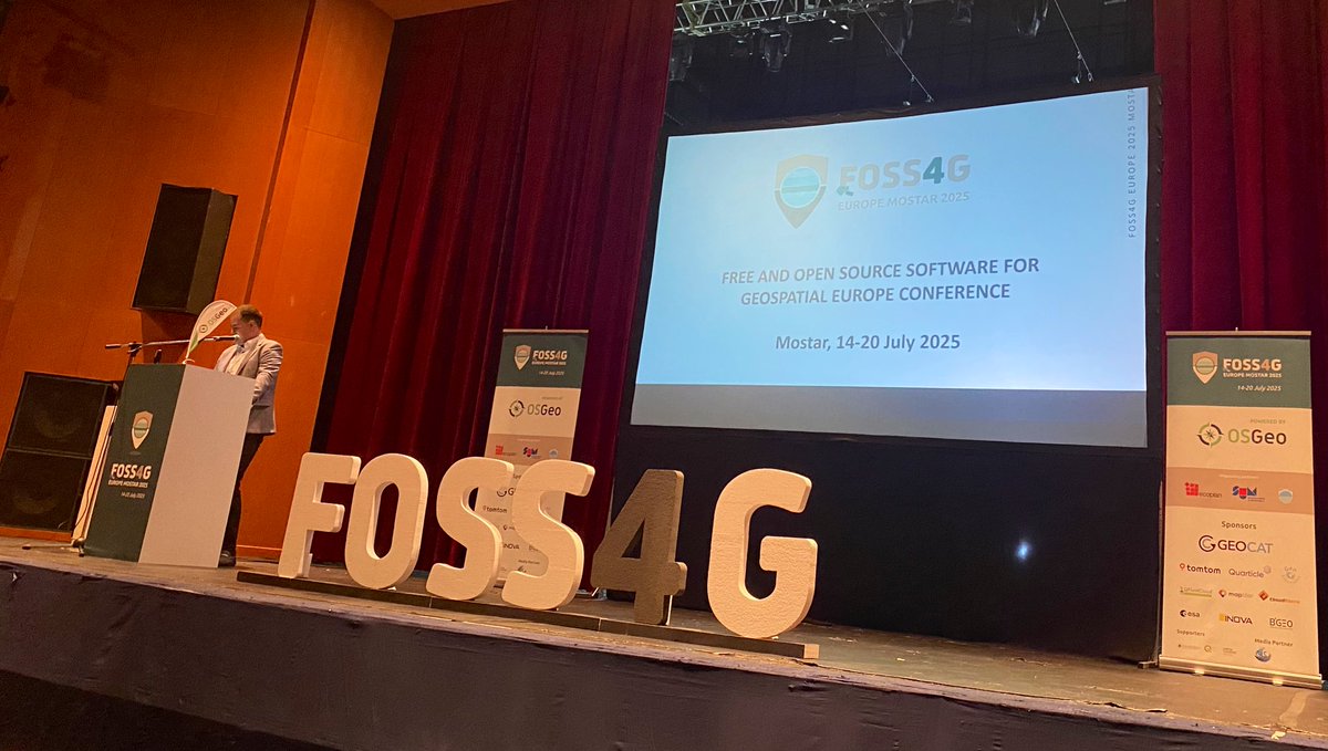 MarcoMinghini's tweet image. 🌍 FOSS4G Europe 2025 has started in beautiful Mostar 🇧🇦
This year marks the 10th anniversary of when I organised FOsS4G Europe 2015 in Como 🇮🇹
Looking forward to three days full of innovation, great talks, discussions & community!
#foss4ge #foss4geurope @OSGeo @planetosgeo