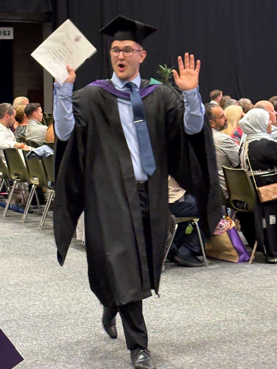 And he's a Loughborough Grad!! Secured a 2:1 in History. Now off to the University of Nottingham for the PGCE! This guy's decade long dream of being a teacher is rapidly coming true...