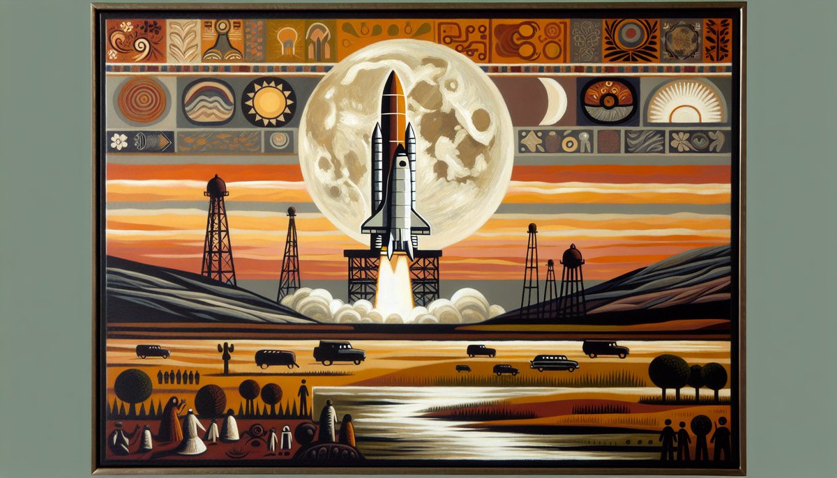 Apollo 11 launched from Kennedy Space Center, beginning the first manned Moon landing mission, 1969 
#SpaceExploration #NASA #KahloArt #OnThisDay