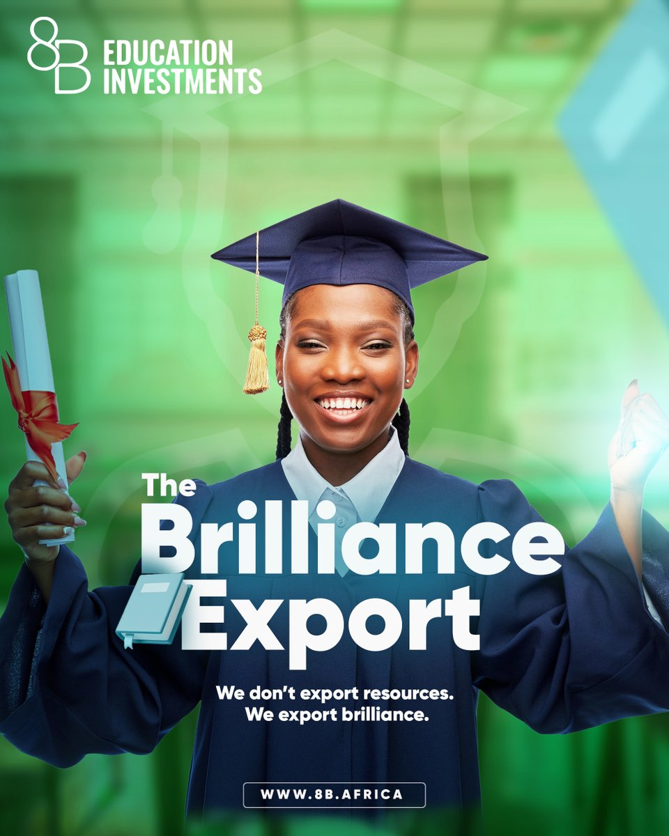We’re not just sending students abroad — we’re exporting brilliance.
African talent belongs on the global stage.
Be part of the movement: my.8b.africa
#ExportingBrilliance #8BGlobal #StudyAbroad #AfricanExcellence
