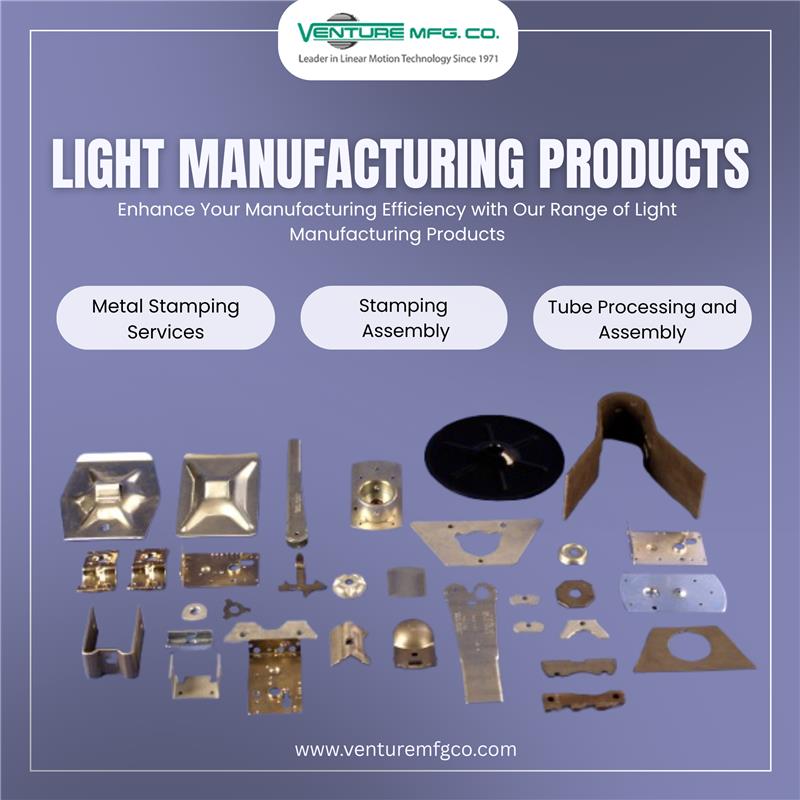 Venturemfg's tweet image. Our light manufacturing products, including expert metal stamping, assembly, and tube processing services, are designed to enhance your production efficiency.
tinyurl.com/4v623ju5
#LightManufacturing #MetalStamping #AssemblyServices #VentureMFG #ManufacturingExcellence