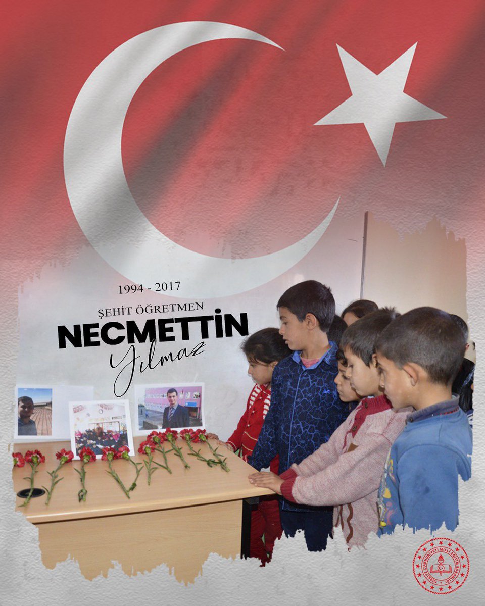 Şehit Öğretmen’imiz Necmettin Yılmaz’ın aziz hatırası ve emaneti; hayallerinin izinden yürüyen milyonlarca öğrencimizin kalbinde; binlerce öğretmenimizin idealinde yaşamaya devam ediyor…

Tüm şehit öğretmenlerimizin makamı ali, ruhu şad olsun! 🇹🇷