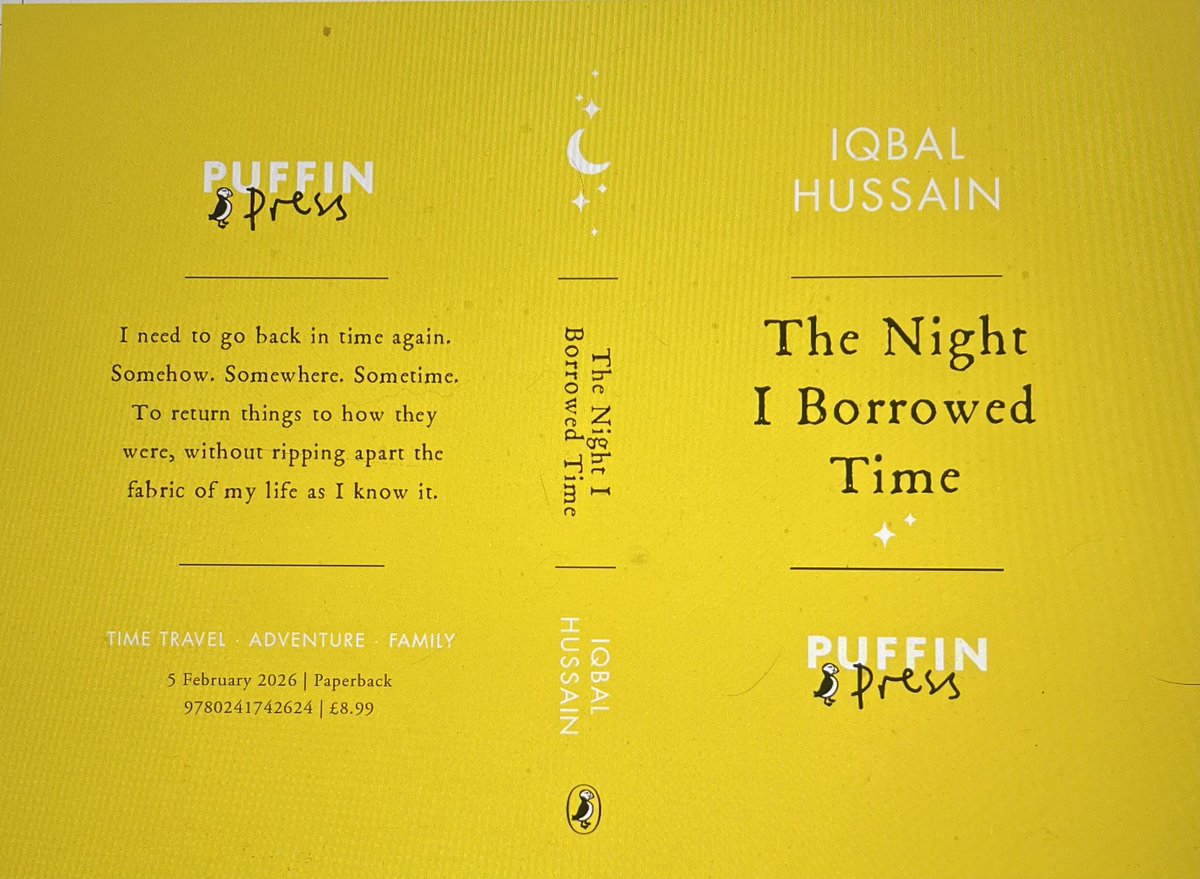 I was lucky enough to read an ARC of The Night I Borrowed Time <a href="/ihussainwriter/">Iqbal Hussain #NorthernBoy</a>…Superb! This is a lyrical, thrilling and unforgettable time-twisty tale with big, big heart. I adored it! Thank you <a href="/PuffinBooks/">PuffinBooks</a>